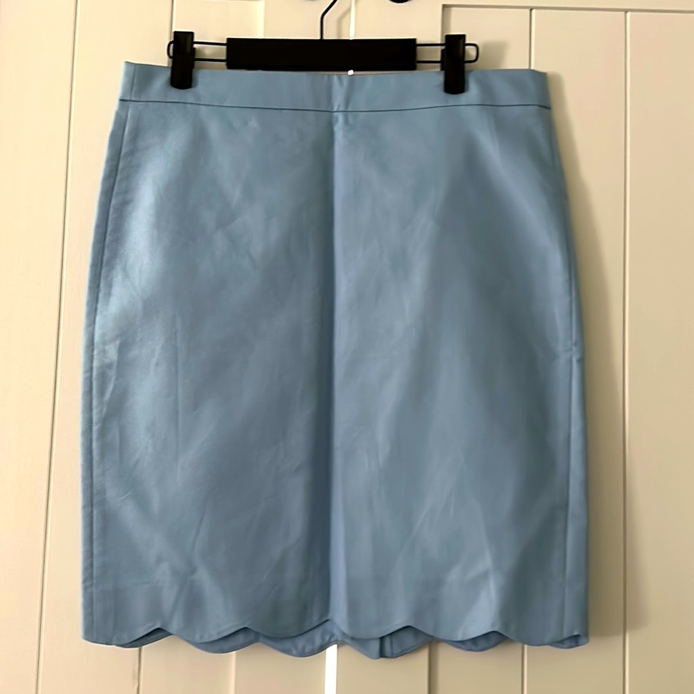 J. Crew scalloped bottom skirt